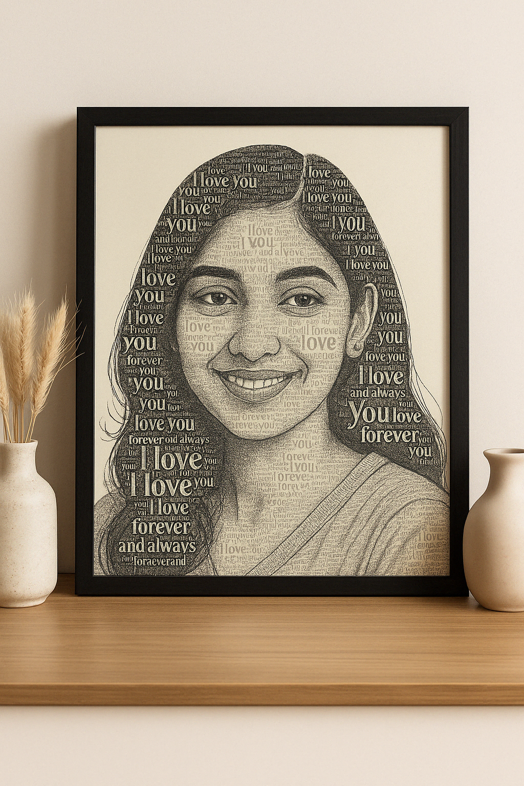Lyric Portrait Frame – Your Song, Your Face, Your Story