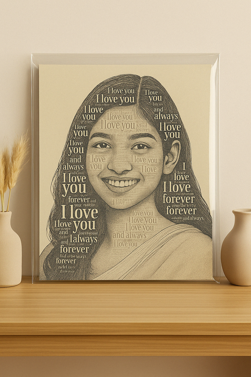 Lyric Portrait Frame – Your Song, Your Face, Your Story