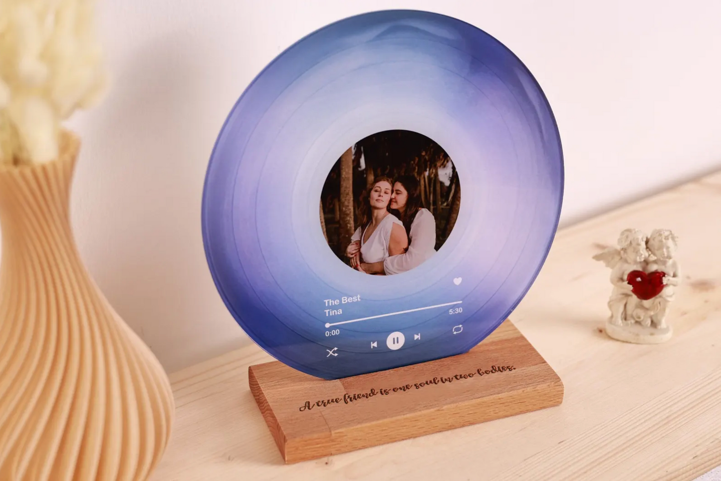 Personalized Vinyl Record with Name, Photo and Custom Song Based On Your Story: For Gift