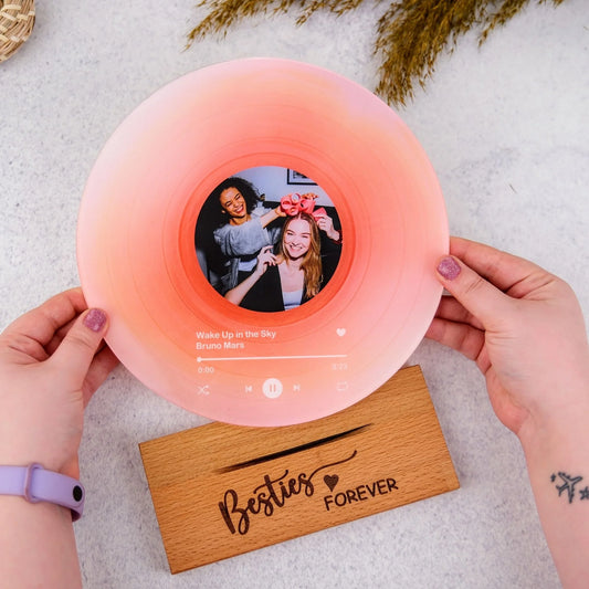 Personalized Vinyl Record with Name, Photo and Custom Song Based On Your Story: For Gift